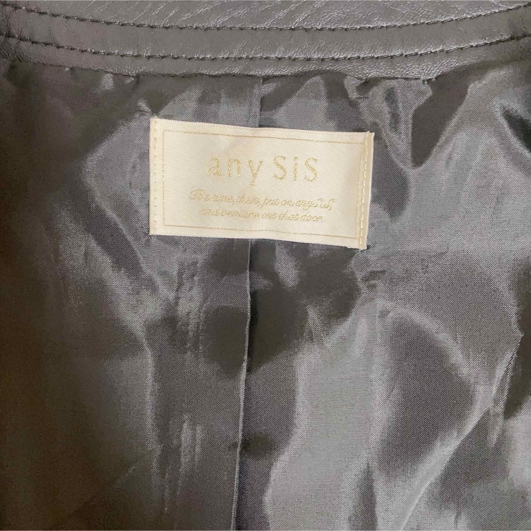 田中みな実 着用色違い【any sis】ラムレザージャケット 5