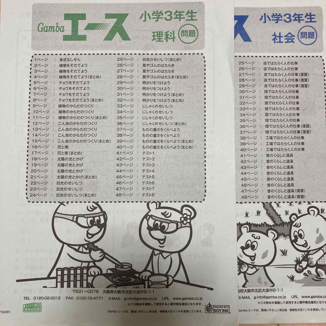 がんばる舎　エース　3年　社会　理科 エンタメ/ホビーの本(語学/参考書)の商品写真