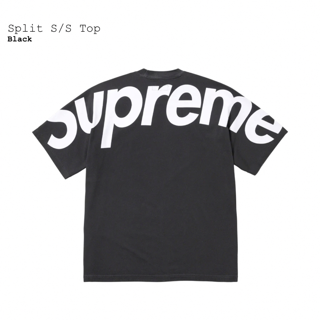 BlackSIZESplit S/S Top