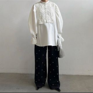 アメリヴィンテージ(Ameri VINTAGE)のCHEMICAL LACE VEST WITH BLOUSE(シャツ/ブラウス(長袖/七分))