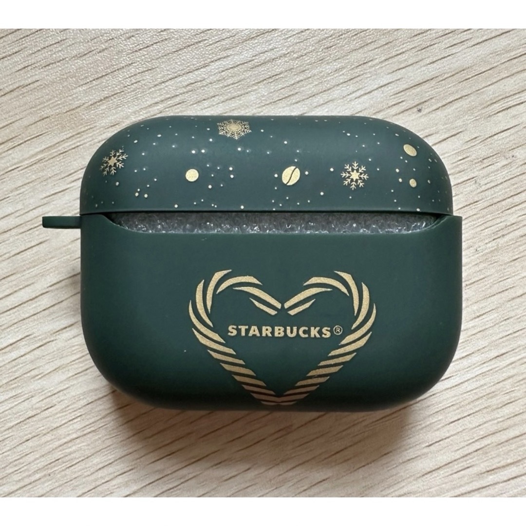 Starbucks(スターバックス)の純正品　海外限定品スターバックス　AirPods Pro1/2ケース　緑 スマホ/家電/カメラのスマホアクセサリー(モバイルケース/カバー)の商品写真