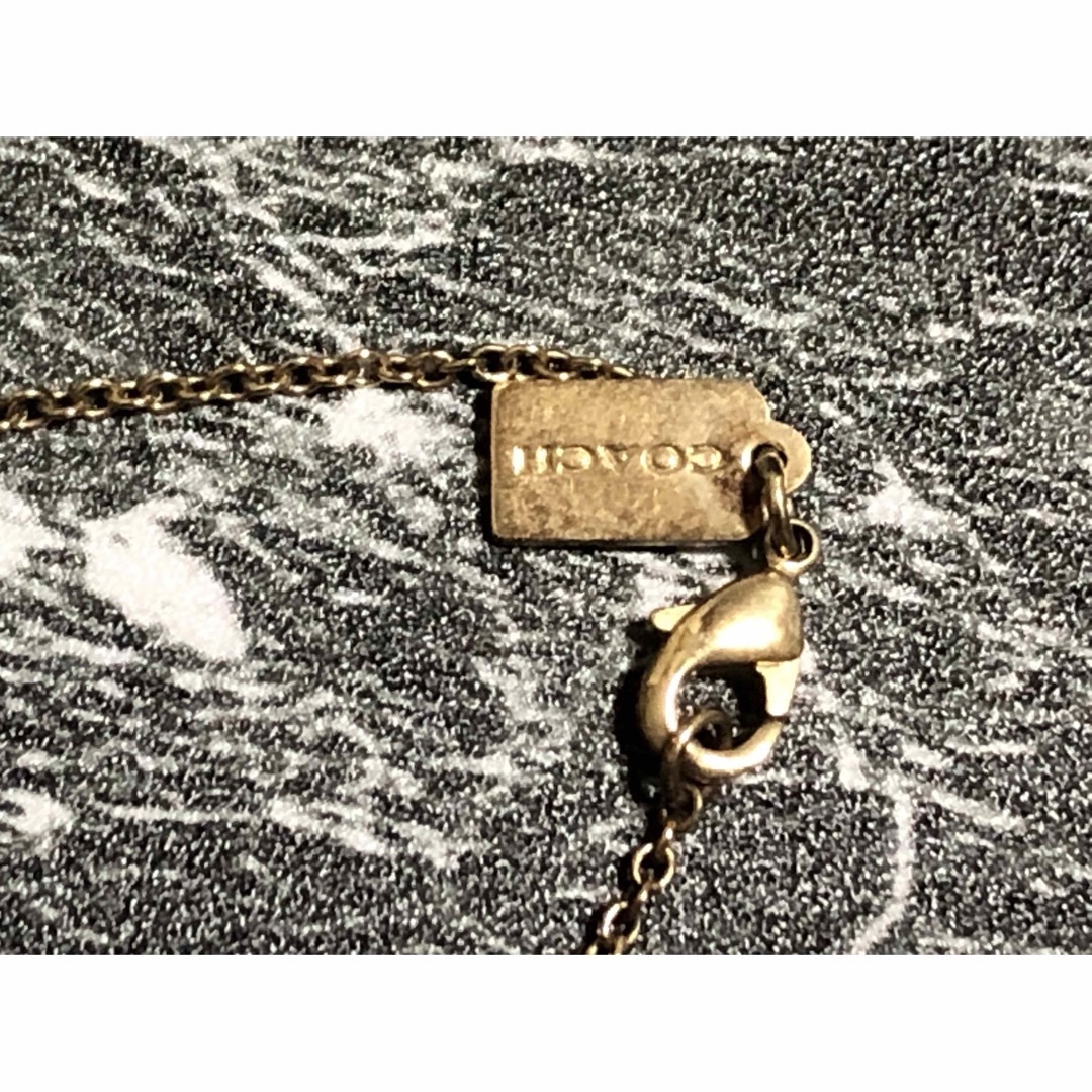 COACH(コーチ)のCOACH コーチ　ネックレス　ストーン　ゴールド　 レディースのアクセサリー(ネックレス)の商品写真