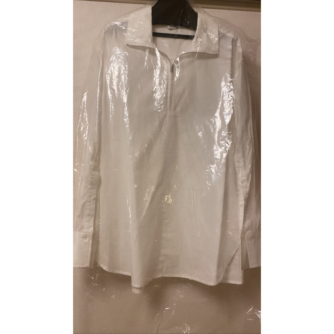 【完売品】CLANE ハーフジップスタンドカラーシャツ 1 ホワイト
