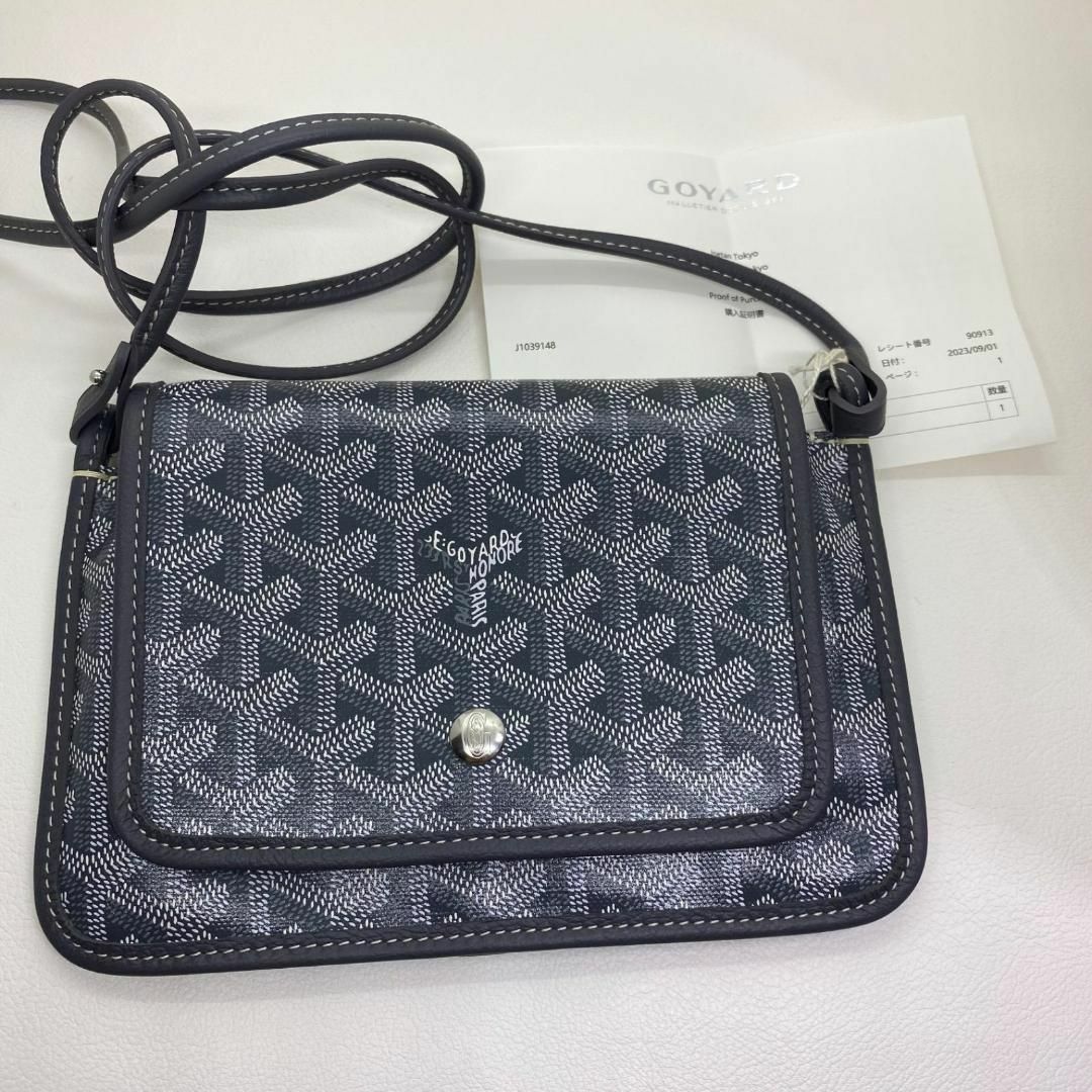 セール【新品・未使用】GOYARD ゴヤール　プリュメポーチウォレット　グレー