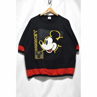 ディズニー(Disney)の＠美品 米国製 ウォルトディズニー ミッキーマウス 半袖スウェットタイプc200(Tシャツ/カットソー(半袖/袖なし))