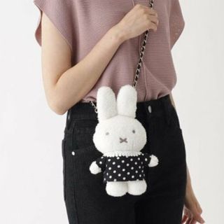 ミッフィー(miffy)の【black】OPAQUE.CLIP × miffy ドールバッグ＜S＞  (ショルダーバッグ)