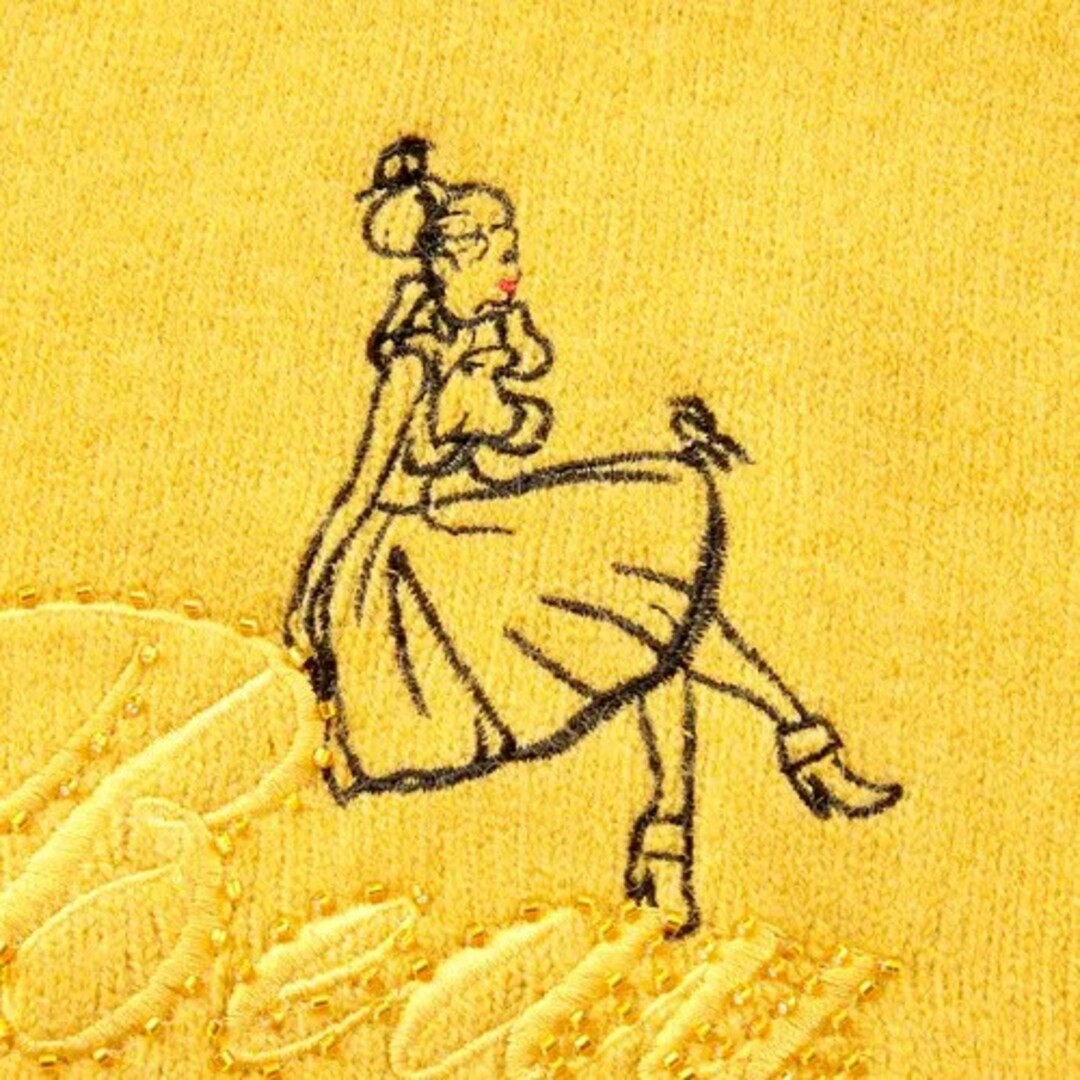♥新品未使用!Super Beauty サイドリボン付きロゴ刺繍入セーター