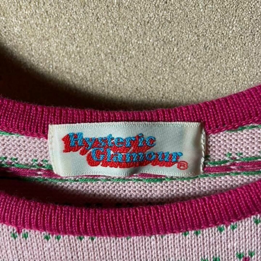 美品❗️ヒステリックグラマー 日本製 高品質 古着女子 刺繍ロゴ ワンポイント
