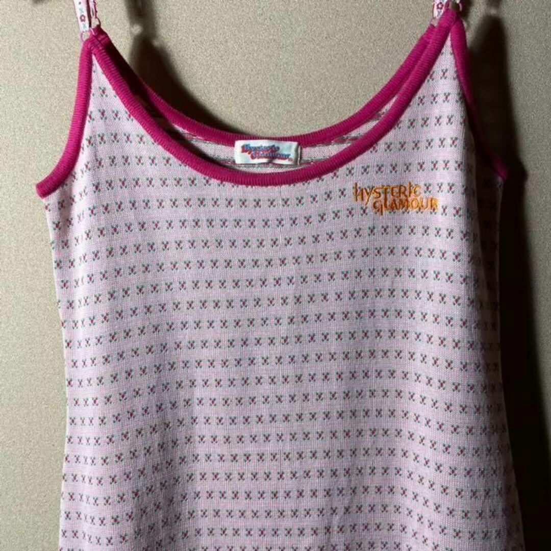 美品❗️ヒステリックグラマー 日本製 高品質 古着女子 刺繍ロゴ ワン