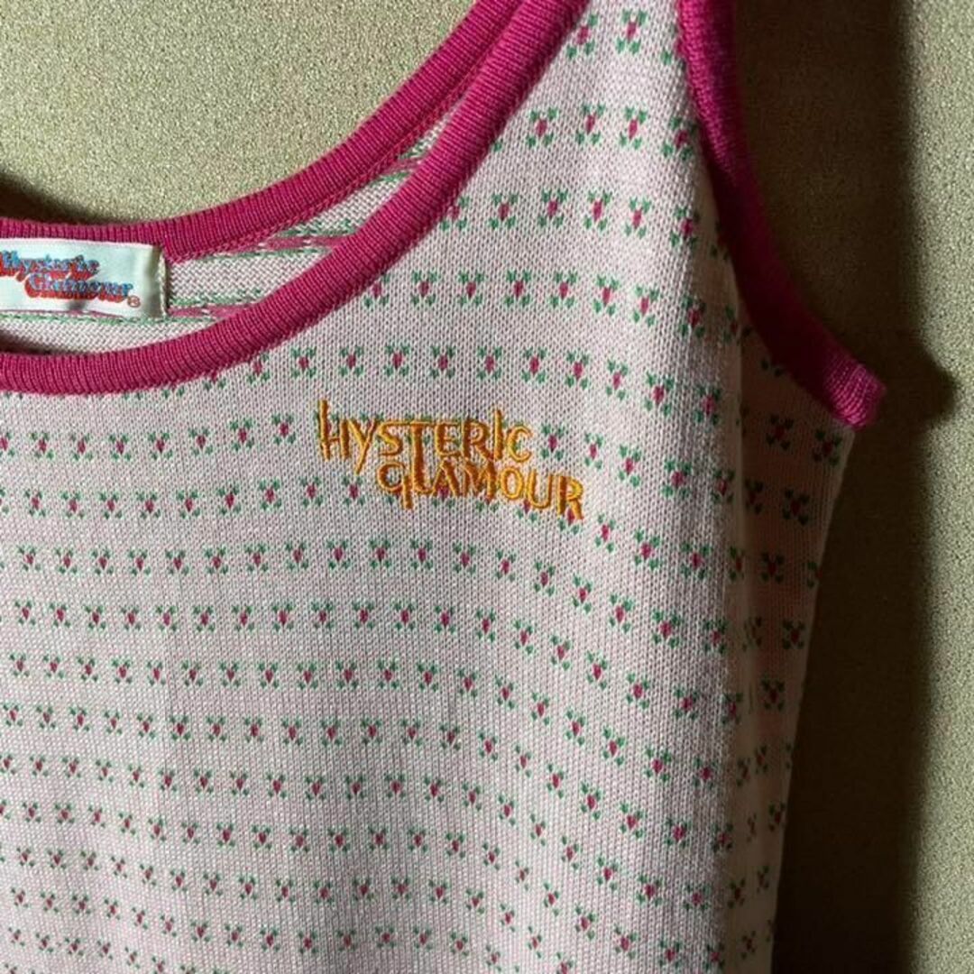 美品❗️ヒステリックグラマー 日本製 高品質 古着女子 刺繍ロゴ ワンポイント