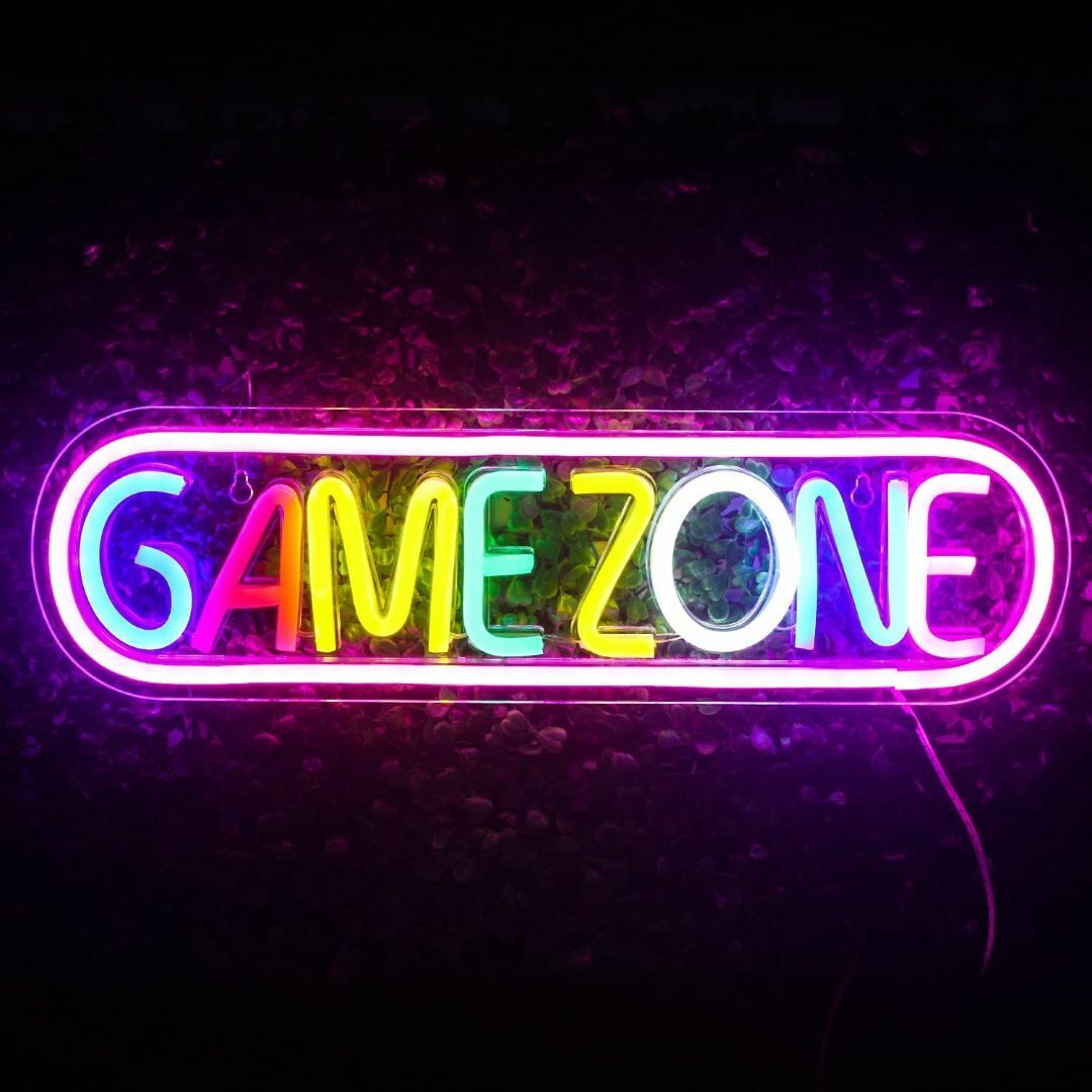 【スタイル:Gamezone】wanxing Game Zone ネオンサイン