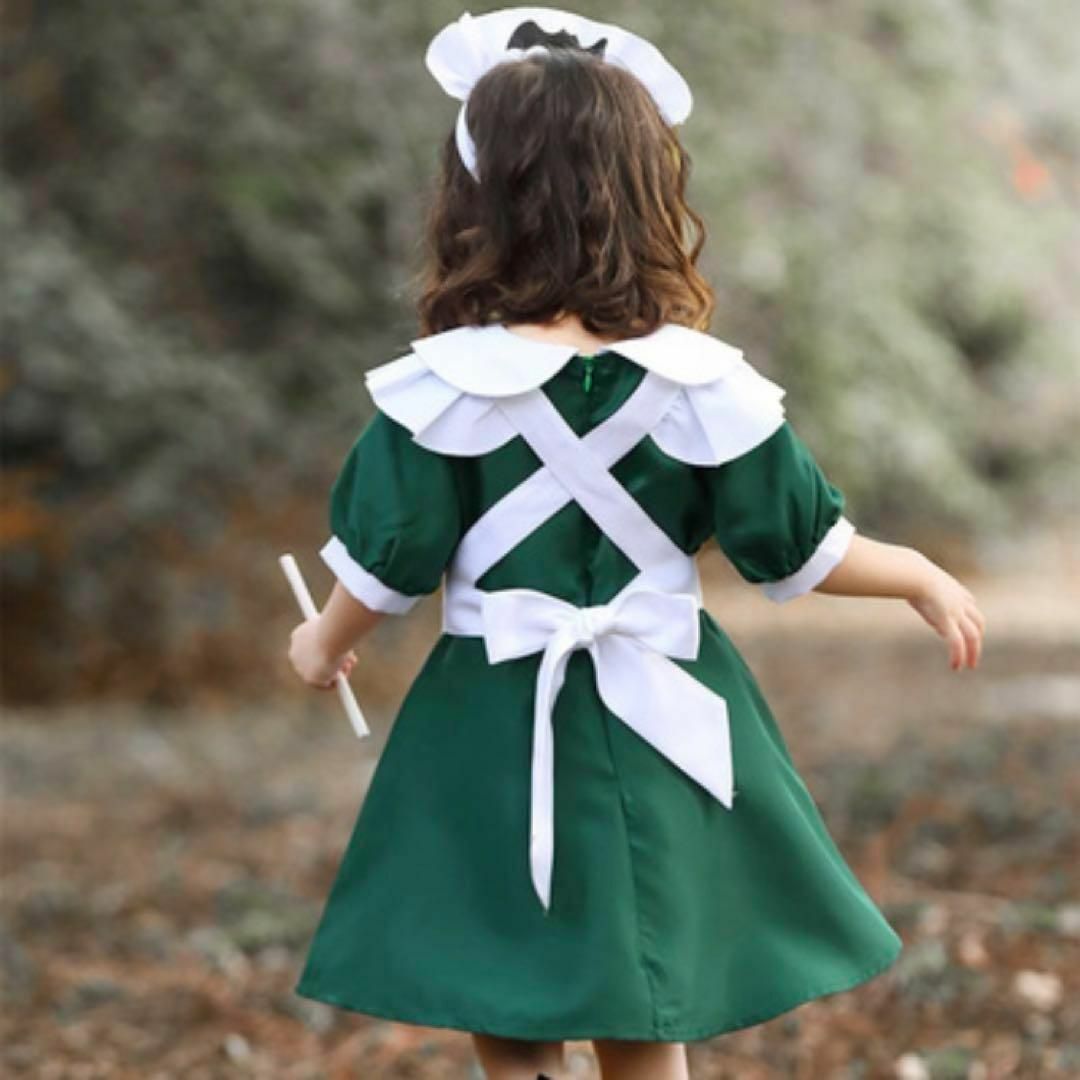 ハロウィン　コスプレ　子ども　メイド　コウモリ　女の子　仮装　ロリータ キッズ/ベビー/マタニティのキッズ服女の子用(90cm~)(ワンピース)の商品写真