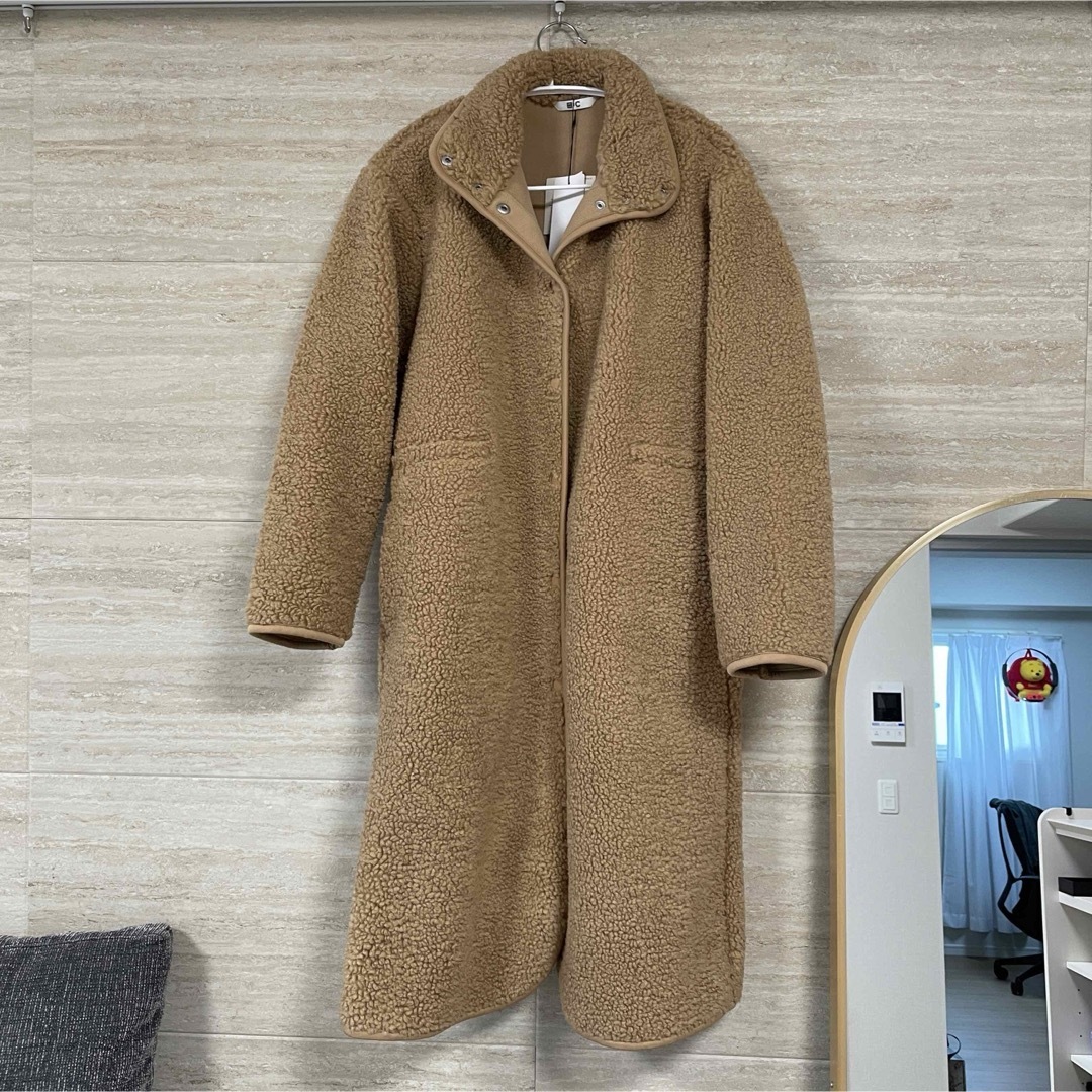 UNIQLO - 【新品タグ付き】ボアフリーススタンドカラーコート ユニクロ