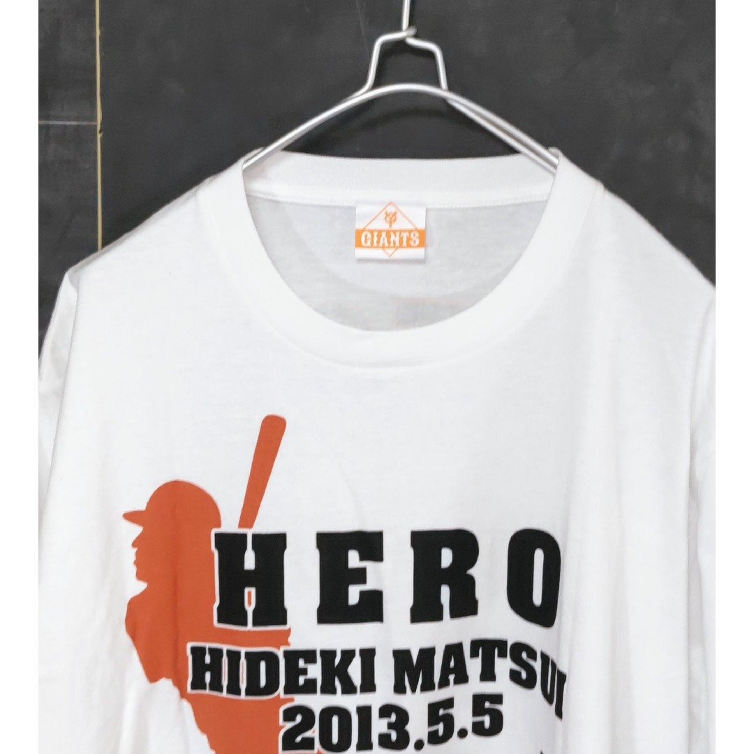 読売ジャイアンツ 松井秀喜 Ｔシャツ 国民栄誉賞記念 Ｔシャツ スポーツ/アウトドアの野球(記念品/関連グッズ)の商品写真