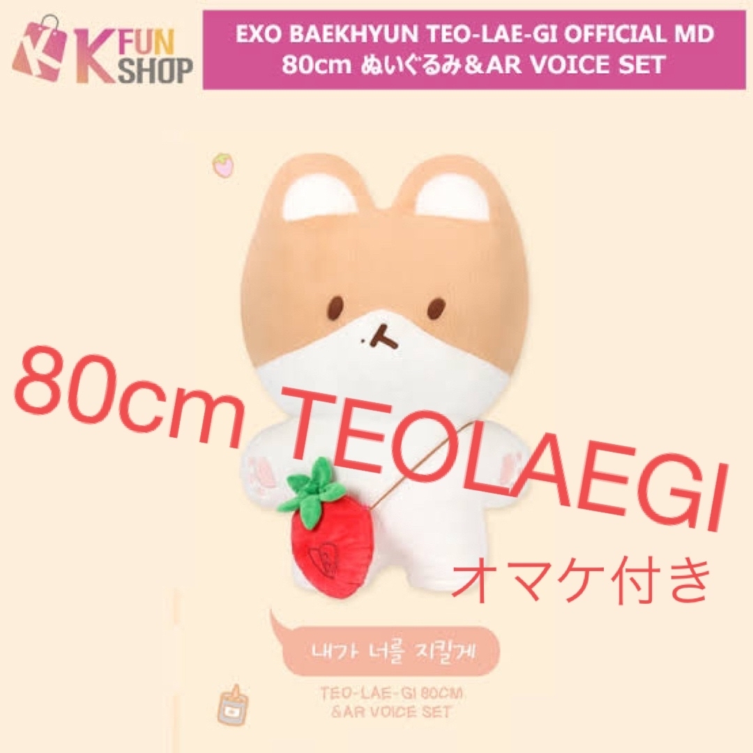 TEOLAEGI トレギ 80cm ぬいぐるみ アイストレー エコバッグ