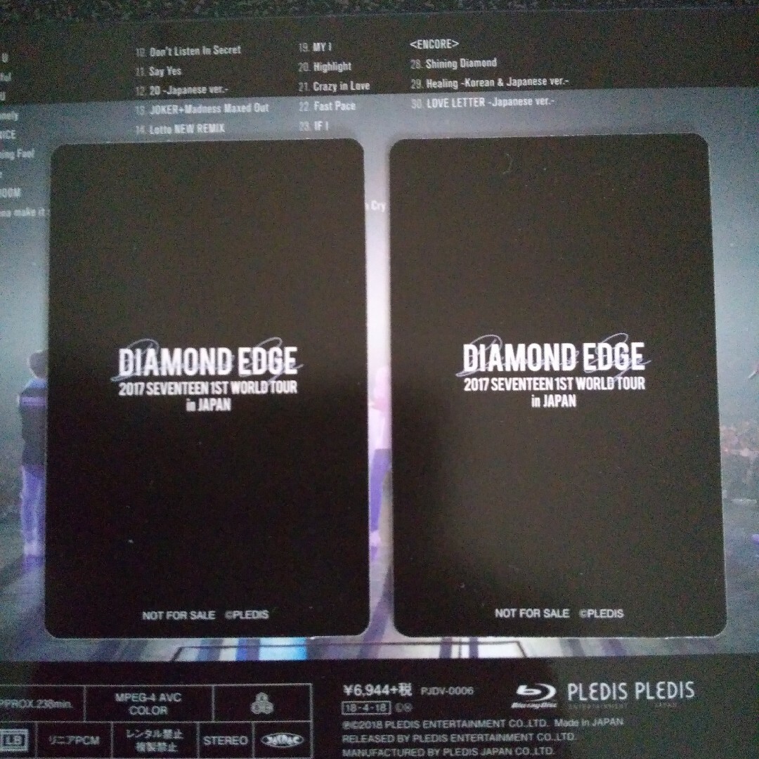 トレカ ジスu0026ミンギュ付】セブチ Blu-ray「DIAMOND EDGE」-
