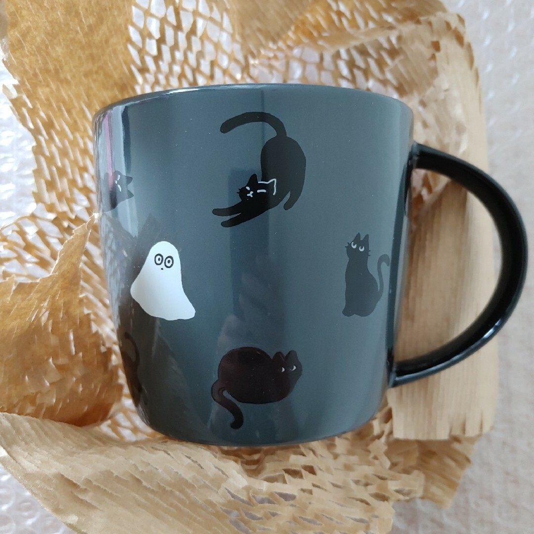 新品未使用★Starbucks Coffee★ハロウィンマグカップ黒猫＆ゴースト