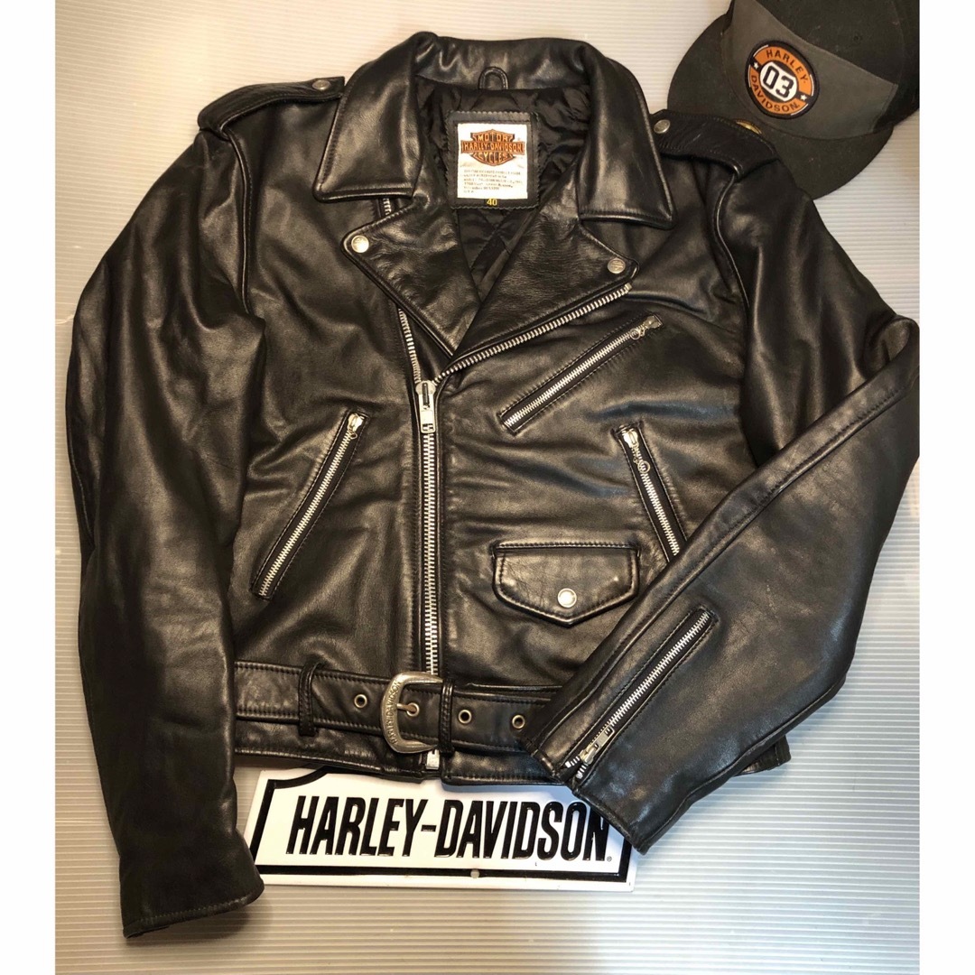 Harley Davidson - 【ザ・ハーレー乗りWの革ジャン】ハーレー