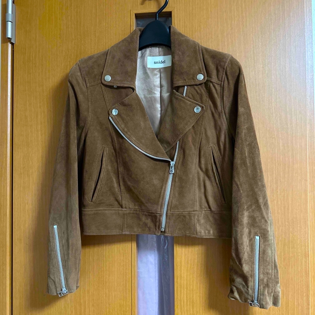 SNIDEL(スナイデル)のスナイデル　レザージャケット レディースのジャケット/アウター(ライダースジャケット)の商品写真