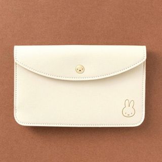 ミッフィー(miffy)のESSEエッセ9月号付録　財布にもなるミッフィーのレザー調ポーチ(生活/健康)