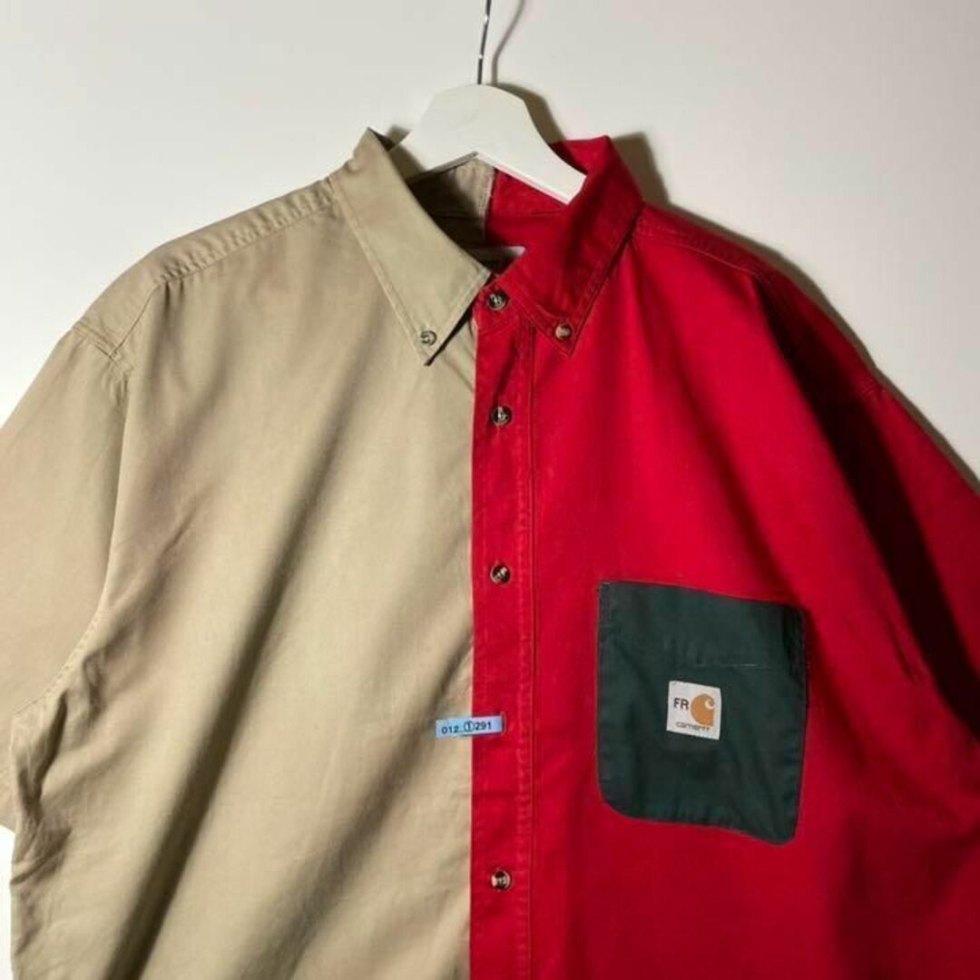 carhartt(カーハート)のレア【アメリカ古着❗️】カーハート　パッチワーク　オーバーサイズビッグシルエット メンズのトップス(シャツ)の商品写真