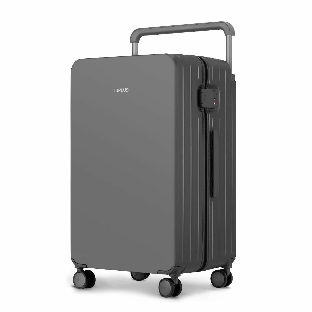 【色: Gray】[TUPLUS] スーツケース 超軽量 大型 キャリーケース