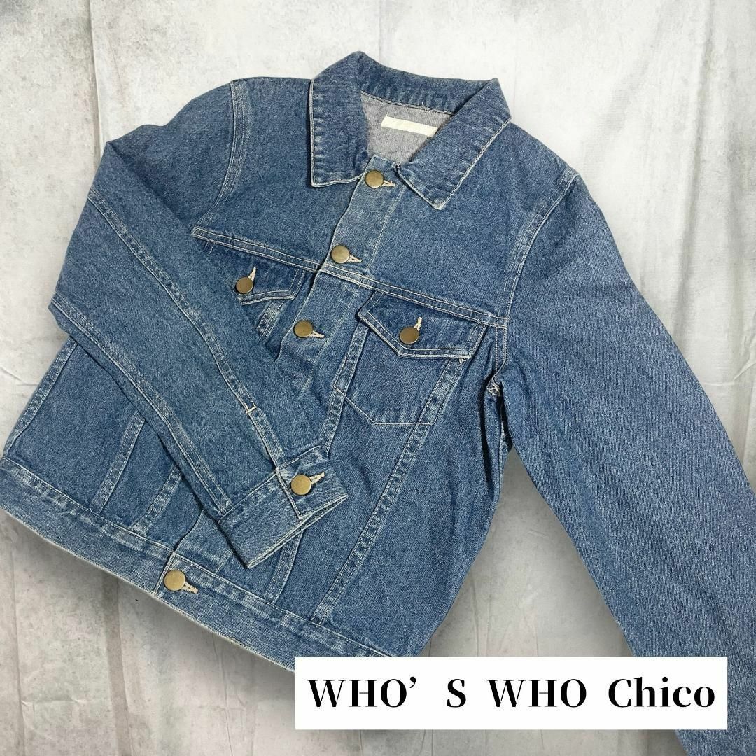 【WHO’S WHO Chico】デニムジャケット（F）ブルー