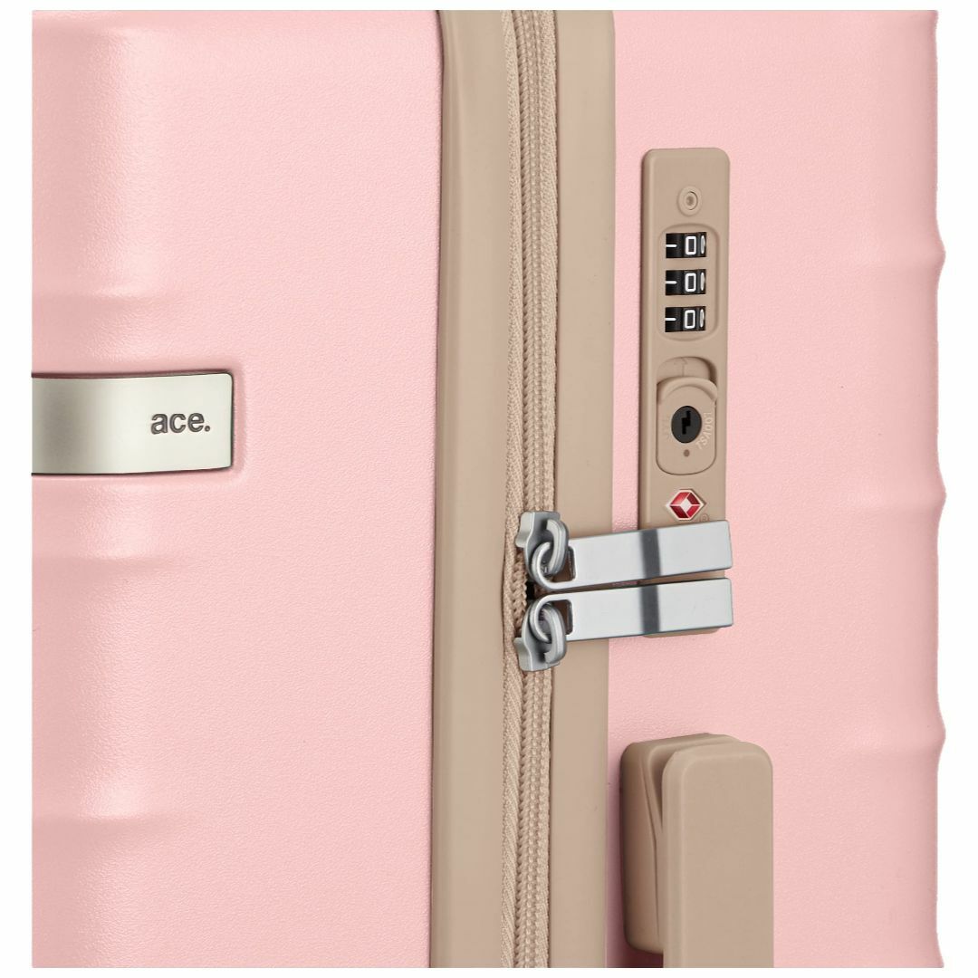 【色: ピンク】[エース トーキョー] スーツケース mサイズ 3泊4日 4泊5