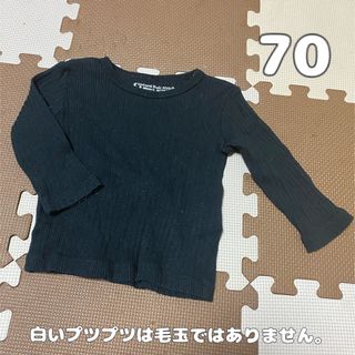 黒のリブロンT♡size70(シャツ/カットソー)