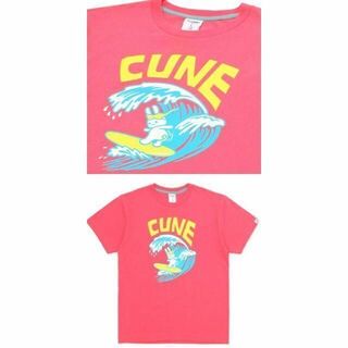 キューン(CUNE)の新品 cune キューン うさぎ サーフィン　Tシャツ XL 紅しょうが(Tシャツ/カットソー(半袖/袖なし))