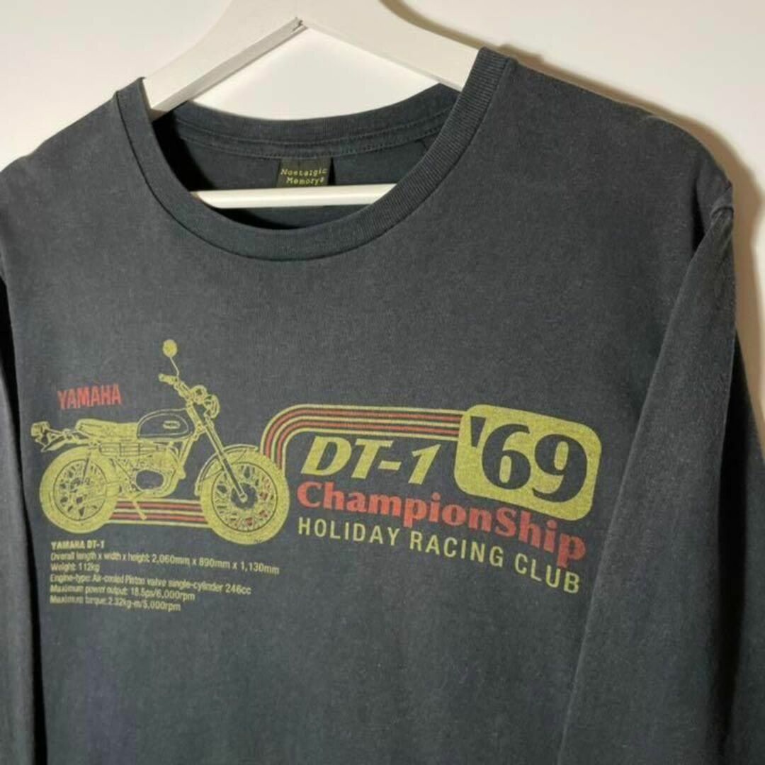 69年型 ヤマハ YAMAHA DT-1❗️】レトロ 古着男子ロンティロンT 69年型 ヤマハ YAMAHA DT-1❗️】レトロ 古着男子ロンティロンT