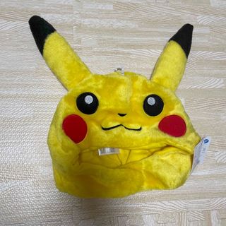 ポケモン(ポケモン)の【新品未使用】ピカチュウ　被り物　キャップ　コスチューム用小物　フリーサイズ(キャラクターグッズ)