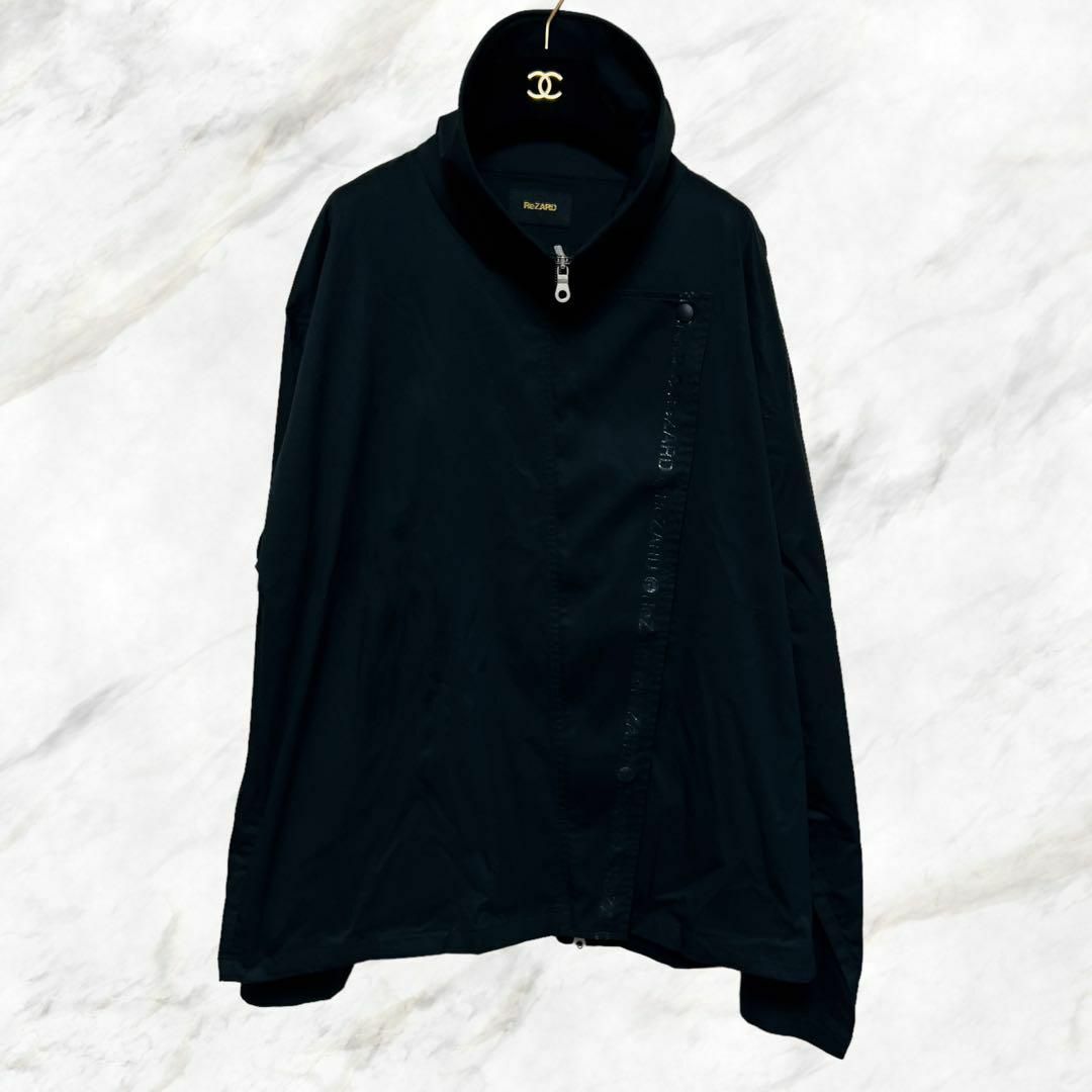 【大人気】ReZARD High-neck Nylon Jacket ブラックMサイズ着用サイズガイド