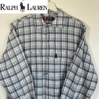 ポロラルフローレン(POLO RALPH LAUREN)の【90s ポロラルフローレンチャップス❗️】ドッグタウン　ネルシャツ　青チェック(シャツ)