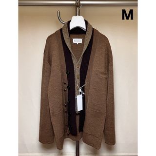 マルタンマルジェラ(Maison Martin Margiela)の新品 M 17aw マルジェラ 名作 レイヤードカーディガン ブラウン 5372(ニット/セーター)