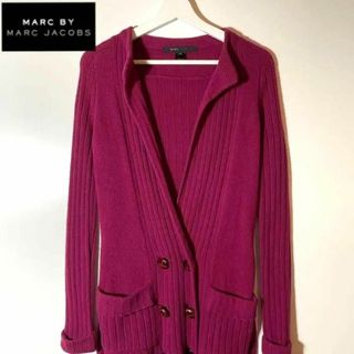 マークジェイコブス(MARC JACOBS)の【USA古着】マークジェイコブス！ロンドンガール❗️ 最高級ラムウール高品質❗️(カーディガン)