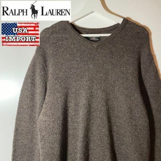 ポロラルフローレン(POLO RALPH LAUREN)の日本製❗️90sポロラルフローレンVINTAGEレトロ高品質超美品【USA古着】(ニット/セーター)