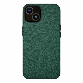 【色: ダークグリーン】BZGLAM 牛革 iPhone13 / iPhone1(その他)