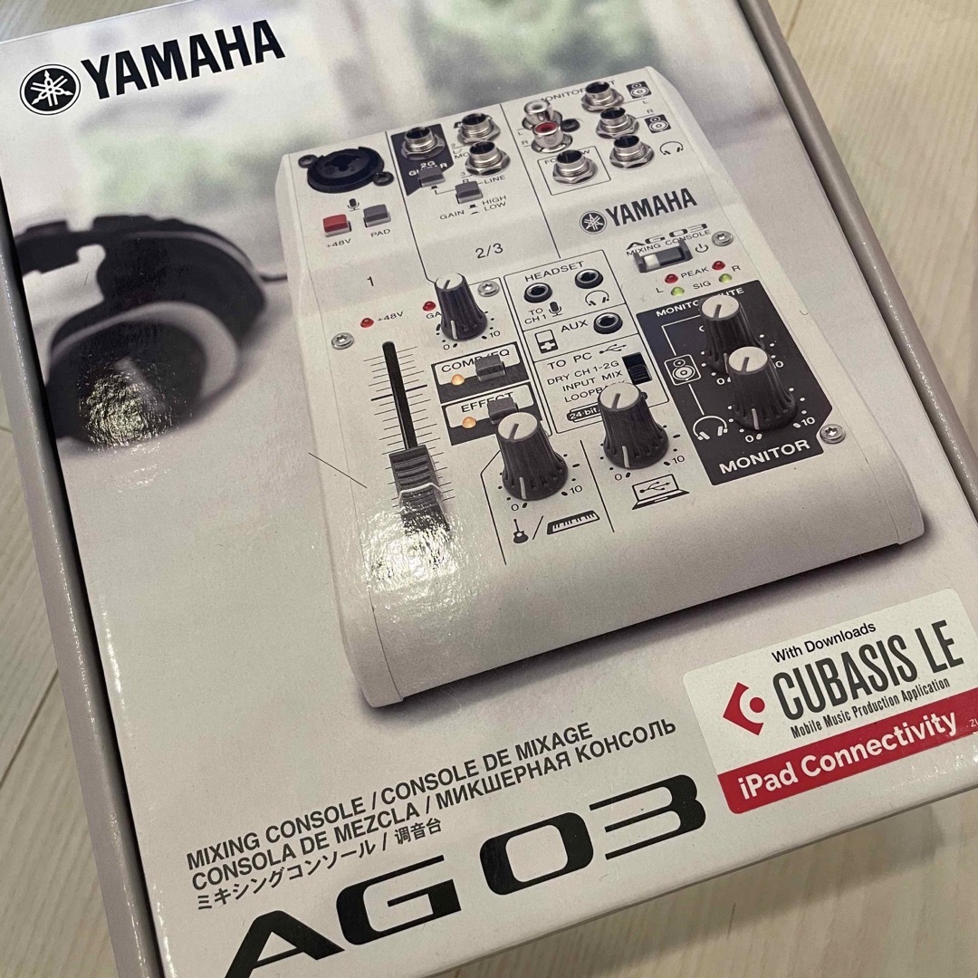 ヤマハ(ヤマハ)の新品未開封!YAMAHA＊AG03＊ミキシングコンソール 楽器のレコーディング/PA機器(ミキサー)の商品写真