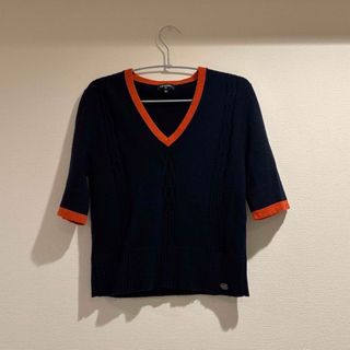 お値下げ☆シャネル.カシミア.半袖トップ.サイズ36