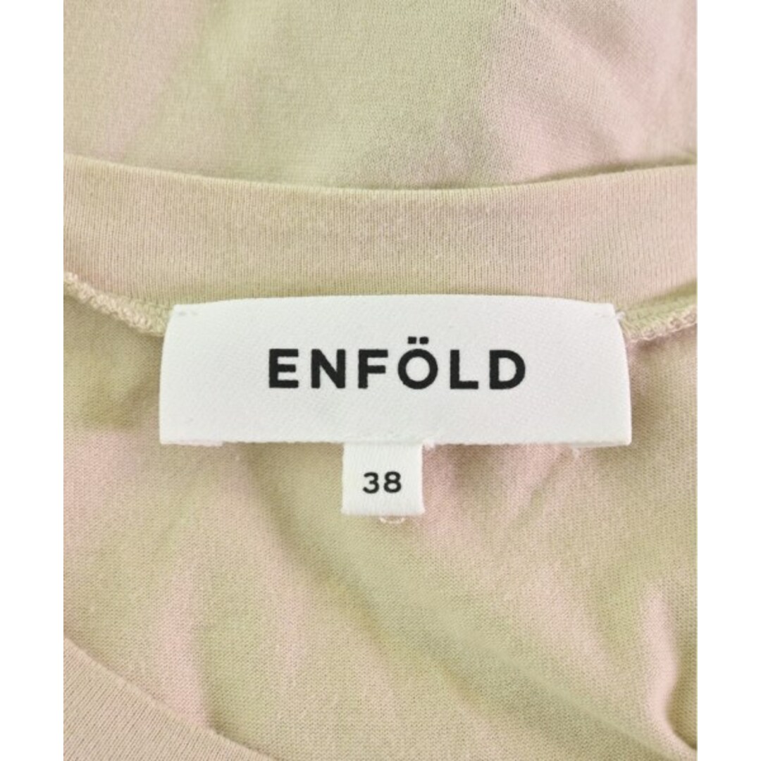 ENFOLD エンフォルド Tシャツ・カットソー 38(M位) ベージュ