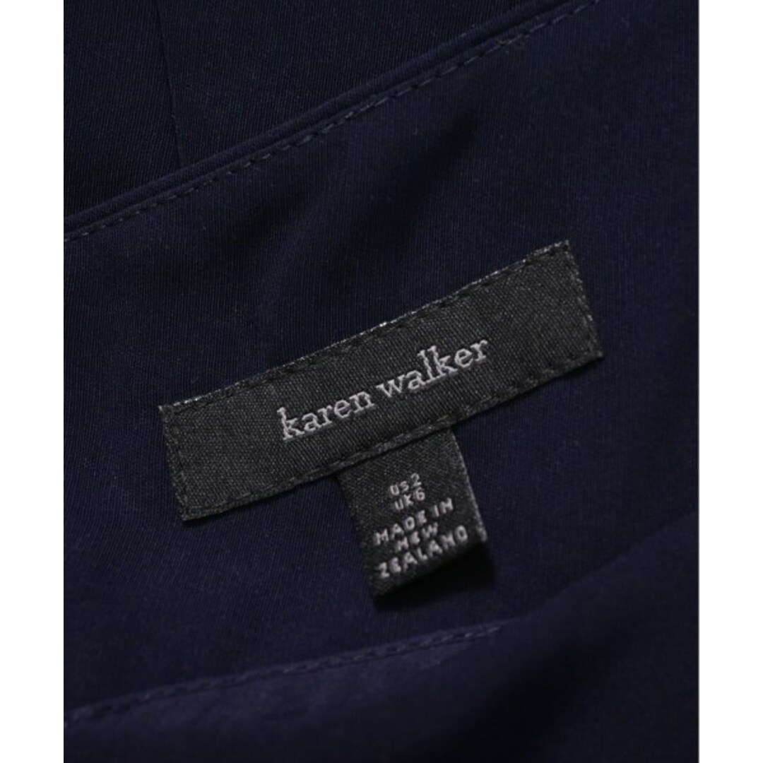 KAREN WALKER(カレンウォーカー)のKAREN WALKER カレン　ウォーカー ワンピース 2(M位) 紺 【古着】【中古】 レディースのワンピース(ひざ丈ワンピース)の商品写真