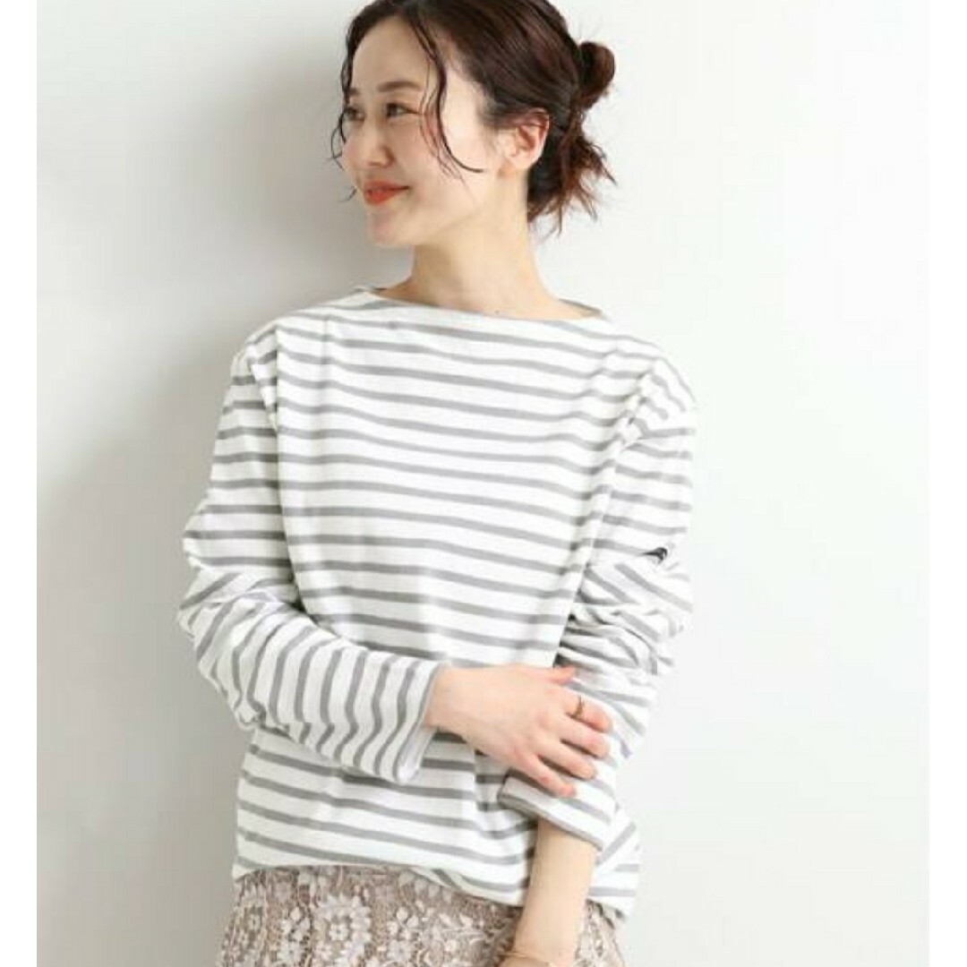 SAINT JAMES - 良品 ウェッソン グレー×ホワイト T5 セントジェームス