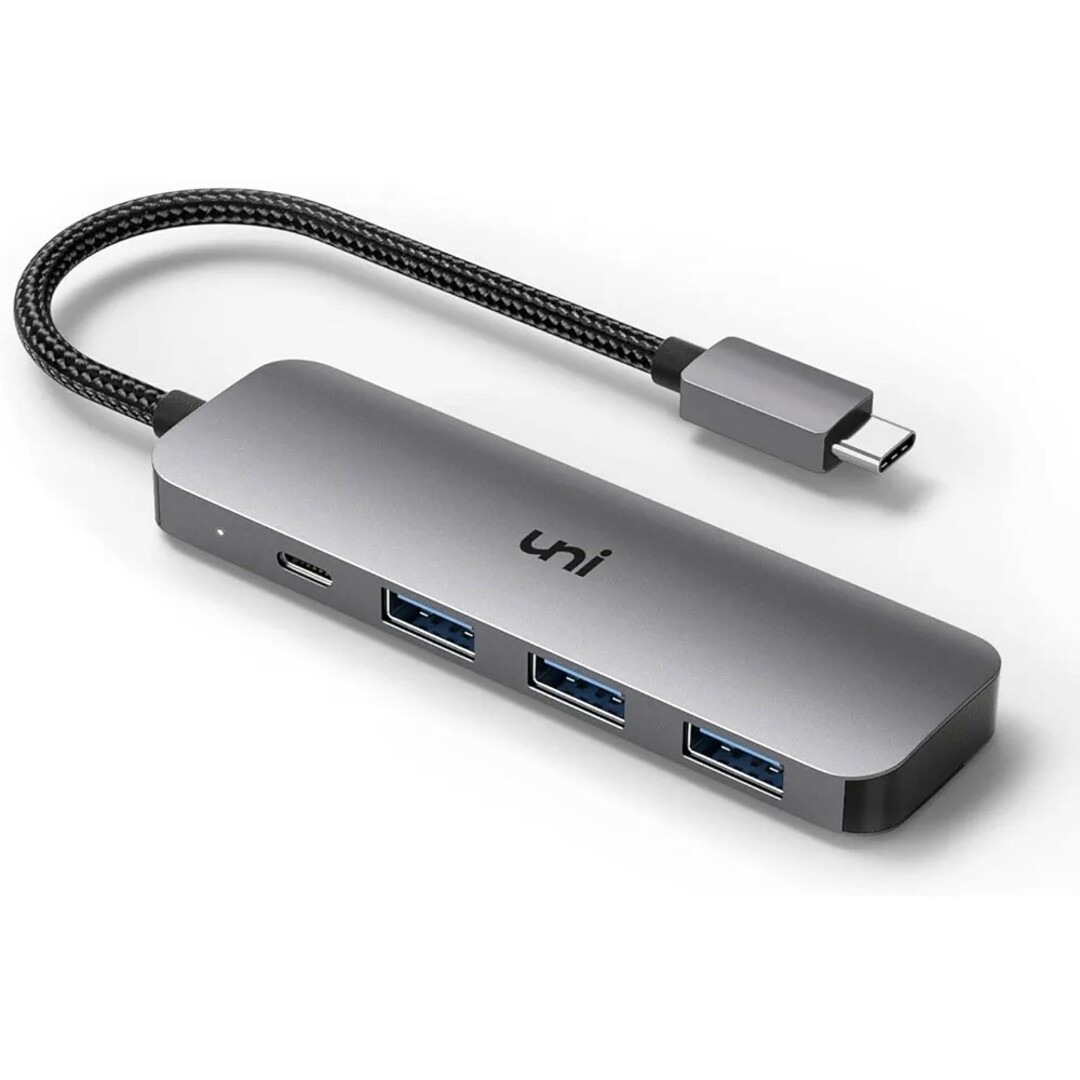 uni USB-C 4-in-1 ハブ スマホ/家電/カメラのPC/タブレット(PC周辺機器)の商品写真