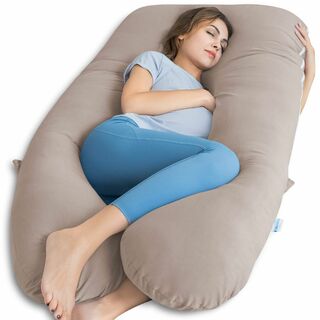 【色: ブラウン】抱き枕 だきまくら 抱きまくら 妊婦 妊娠 男女兼用 腰枕 背(枕)