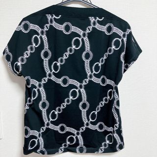 エルメス(Hermes)のエルメス　HERMES 　Hermès　カットソー　Tシャツ　黒　ブラック(Tシャツ(半袖/袖なし))