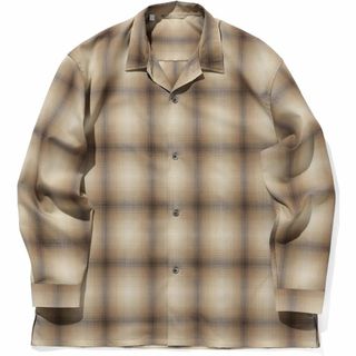 ビームス(BEAMS)のBEAMS ウール オープンカラーシャツ SUPER120尾州ウール100% M(シャツ)