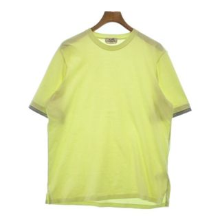 エルメス(Hermes)のHERMES エルメス Tシャツ・カットソー L 黄 【古着】【中古】(Tシャツ/カットソー(半袖/袖なし))