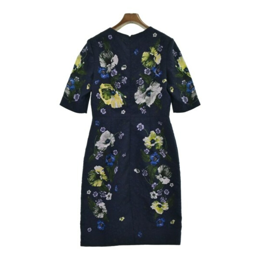 Erdem(アーデム)のErdem アーデム ワンピース 38(M位) 紺x黄x紫等(花柄) 【古着】【中古】 レディースのワンピース(ひざ丈ワンピース)の商品写真