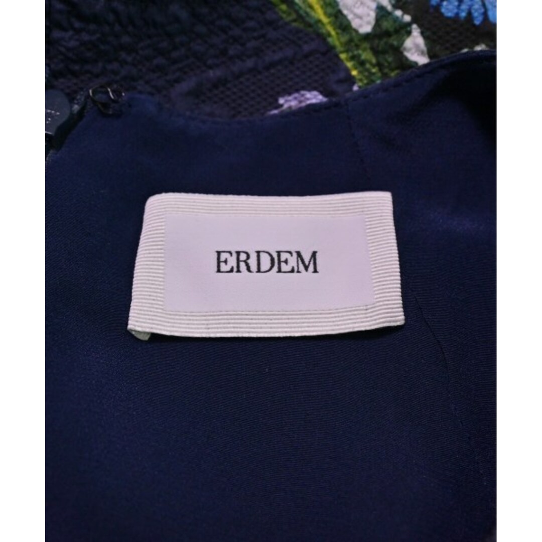 Erdem(アーデム)のErdem アーデム ワンピース 38(M位) 紺x黄x紫等(花柄) 【古着】【中古】 レディースのワンピース(ひざ丈ワンピース)の商品写真